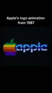 How Apple’s logo looked in 1987 #apple #logo #nostalgia #retro #shorts