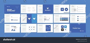 Professional Brand Guidelines Template Brand Identity Stock Vector (Royalty Free) 2545352687 | Shutterstock