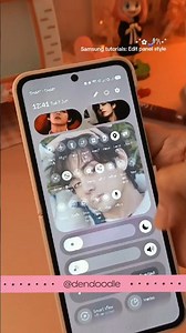 Updated to Samsung One UI 8.5 🤳✨️ Customize the panel style buttons#samsung #zflip #zflip6 #tutorial