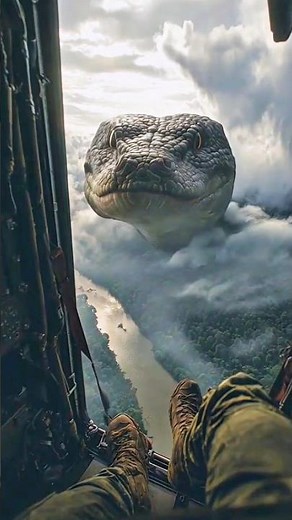 ular terbesar di dunia penunggu sungai amazon #ularanaconda #ularterbesar #shorts