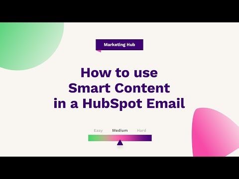 How to use Smart Content in a HubSpot Email | HubSpot Help