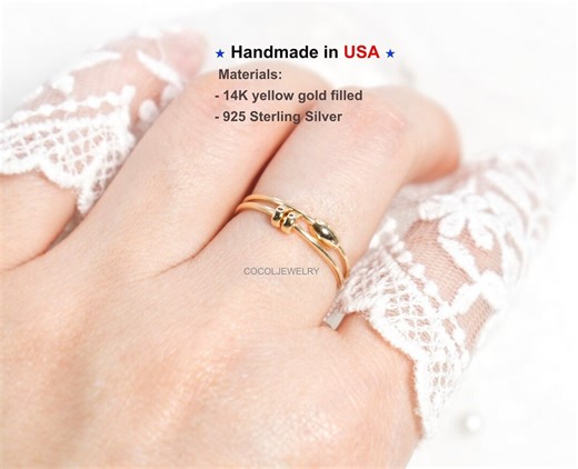 14k Gold Filled Spinner Ring Set –sterling Silver Fidget Ring- Bead Fidget Ring - Silver Stackable Ring Set -spinner Ring Dainty Gold Ring - Etsy