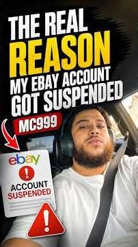 The REAL Reason My eBay Account Got Suspended | MC999