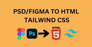Convert PSD/XD/figma files to HTML using tailwind CSS