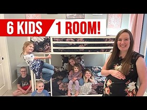 Kids Shared Bedroom Tour | Airbnb/Guest Room Ideas | Create More Space and Organization | Mom of 10