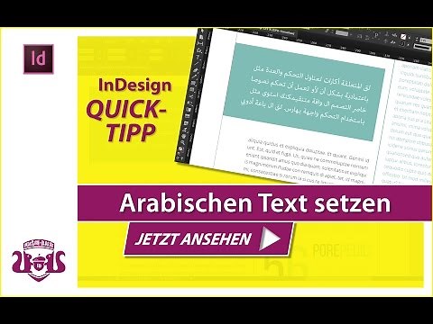 Arabischen Text setzen // InDesign QUICK-TIPP