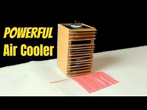 How To Make a Homemade Cooler Box | Cardboard Mini Air Cooler