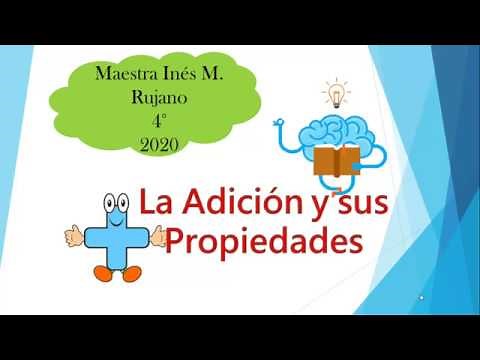 LA ADICIÓN Y SUS PROPIEDADES - MAESTRA INÉS