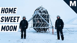 An origami moon shelter is set to make space feel a little more like home