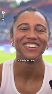 13K views · 218 reactions | TEAM SPIRIT !  Encouragée par Rani Rosius, déjà qualifiée, Delphine Nkansa a elle aussi décroché son billet pour les demi-finales du 100m des championnats d'Europe d'athlétisme. Après un mois de galère, elle revient très bien à la compétition avec un chrono de 11.28.  #rtbfsport #Athlétisme #Nkansa #Rosius #roma | RTBF Sport | Facebook