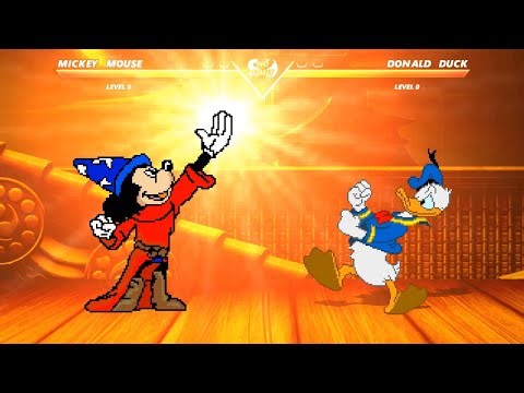 MICKEY MOUSE vs DONALD DUCK - Epic Combat @(1080) - 60fps√