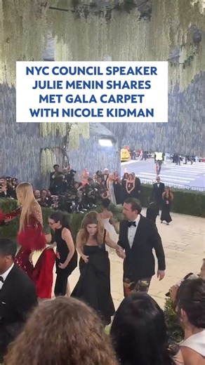 New York City Council Speaker Julie Menin shared the Met Gala carpet with actress and co-chair Nicole Kidman on her way into the event. The star-studded, invitation-only event has a long history of welcoming New York City politicians, including mayors. Mayor Zohran Mamdani declined to attend this year’s gala, and in a social media post, called attention to the workers who work in the industry.
