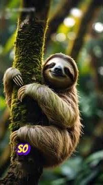 🦥🌿 Two-Toed Sloth: The Slow-Motion Survivor! 🌙✨ #animals #animalfacts #twotoedsloth #sloth