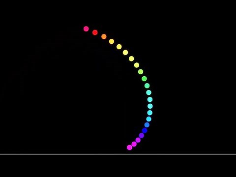 Basic Multicolored Pendulum Wave Arc-shaped (Without paths)