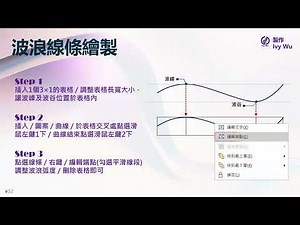 【一起玩圖卡52丨波浪線條繪製】#PPT教學#知識圖卡#Microsoft_PowerPoint