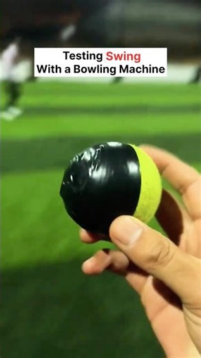 Can This Bowling Machine Create Swing? #cricket #trending #t20worldcup