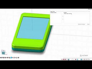 Altair Inspire™ Studio - Design Tables