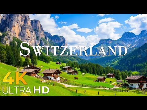 Switzerland 4K 🌿 Alpine Lakes, Green Valleys & Peaceful Nature of the Swiss Alps in Spring