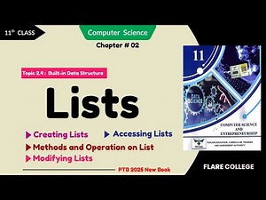 Lists in Python | 11th Class (1st Year) Computer Science