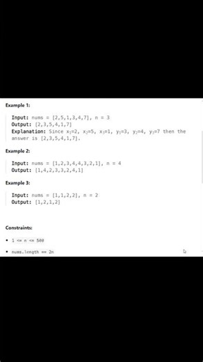 🚀 Shuffle the Array (Problem 1470) – My Solution