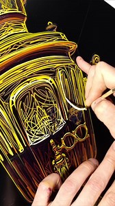 Samovarrus... #pinstriping #samovar #tea #freehand #painting #brush #kustom #calligraphy #timstriping | Alexander Timchenko