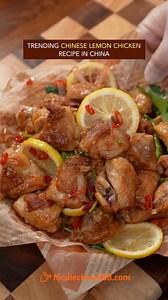 Trending Chinese lemon chicken recipe in China. Do you want to try? #recipe #cooking #chinesefood #chicken #lemon | foodiechina888