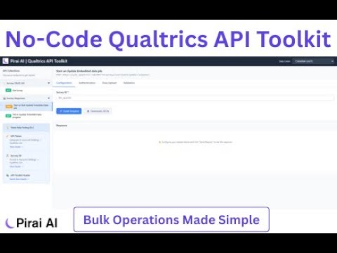 How to Bulk Update Responses in Qualtrics Data&Analysis | No Code Qualtrics API Toolkit by Pirai AI