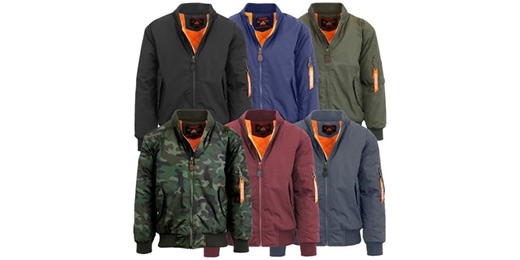 Mens Heavyweight Flight Bomber Jacket