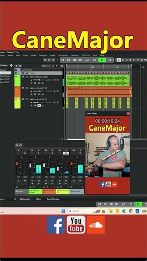 First project with Cubase 15 #flute #music #Bamboo