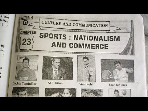 8th class, Social, 23.SPORTS : NATIONALISM AND COMMERCE, full lesson question and answers and bits.