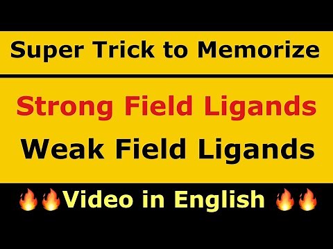 How to Identify Strong Field Ligands and Weak Field Ligands