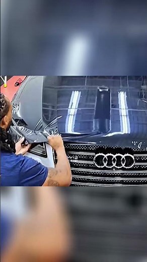 Audi makeover! Showcasing pro skills with black wrapping techniques!