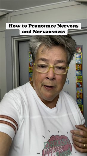 25K views · 1.5K reactions | How to Pronounce Nervous and Nervousness #speakenglish #english #pronunciation #languagelearning #learnenglish #teacher | English Makes No Sense | Facebook