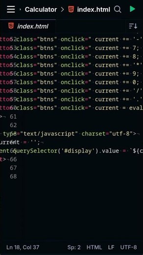 Build a Calculator Using HTML, CSS & JavaScript | Beginner JavaScript Project | Coding Stall