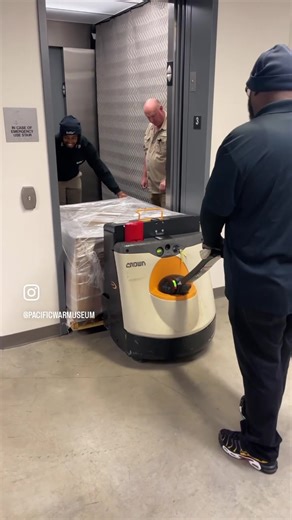 The FRUPAC (Fleet Radio Unit Pacific) maps have returned to the Museum! These one-of-a-kind maps tracked the movement of both Japanese and U.S. ships in the Pacific during WWII. After a 2022 donation campaign raised enough money to digitize the maps, they were picked up by Kofile Technologies, the leading company in the restoration and preservation of important documents. On Wednesday, our team worked with Kofile to safely transport over 800 FRUPAC maps into our collections department. The digit