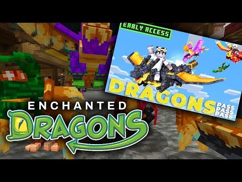 Gameplay & REVIEW of the NEW Enchanted Dragons Server - Minecraft Bedrock (#1)