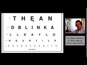 Bates Method Webinar 2g - Nearsighted success story with -4.75 glasses, using Bates Method