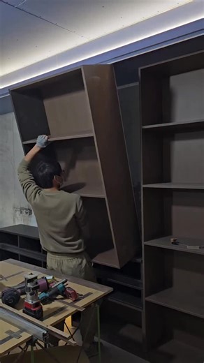 Septemberstore on Instagram: "Installing fixed shelves for a wall-mounted cabinet — solid support, clean spacing, perfectly aligned! Secure mounting and precise leveling ensure stable shelves that maximize storage space. Simple installation, strong and tidy organization upgrade — extremely satisfying 🪜✨ ALL PRODUCTS IN VIDEO DESCRIPTION — check bio 🤝 #wallshelf #cabinetinstallation #interiorfurniture #storageorganization #satisfying #homeimprovement #workshoplife #DIYprojects"