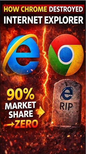 How Chrome Destroyed Internet Explorer | #googlechrome #microsoft #shorts #business #shortvideo