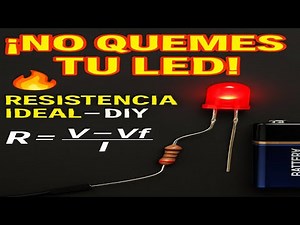 Cómo conectar un LED a cualquier fuente de voltaje ⚡ aplicando fórmula