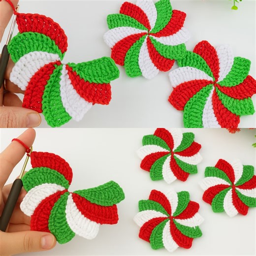 36K views · 199 reactions | Easy Crochet Pinwheel Pattern | Beautiful Holiday Decoration You Can Make #crochet #fblifestyle | Crochet knitting love | Facebook