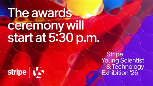 We’re live as Stripe YSTE 2026 comes to a close. Join us for the Awards Ceremony and find out who this year’s winners are. | Stripe Young Scientist & Technology Exhibition