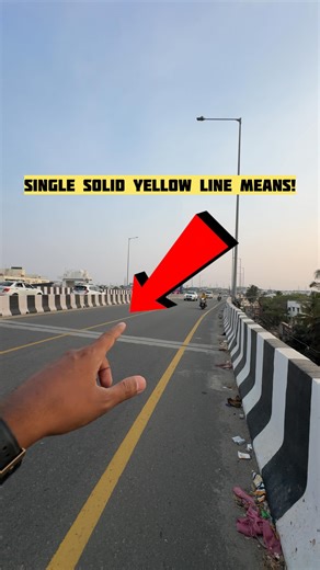 SUBASH S on Instagram: "Single Solid Yellow Line Means! A single solid yellow line on a road typically indicates that you are in a no-passing zone and should not cross the line to overtake other vehicles. 🎗️Awareness Creator @advocate_s_subash #roadrules #roadsafety #awarenesscreator #coimbatore #pollachi"