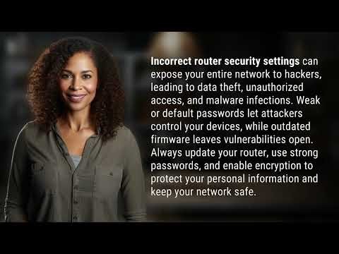What Risks Arise from Incorrect Router Security Settings?