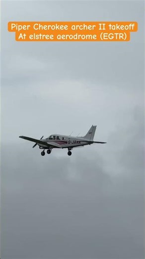 Piper taking off at EGTR