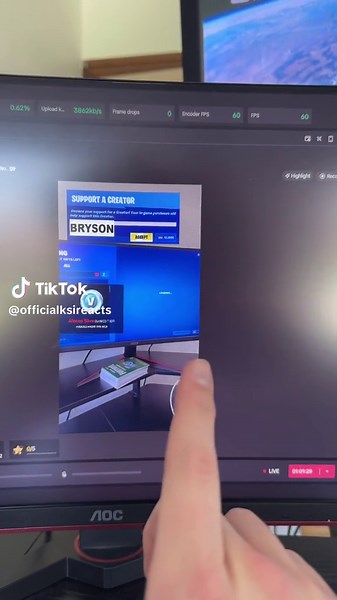 AOC Monitor Live Stream Setup and Interaction Guide