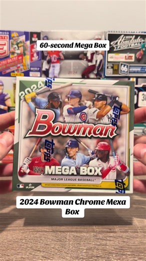 This 2024 Bowman Mega Box was LOADED with rookie cards, including two Pete Crow-Armstrong’s 👀 #Bowman #baseballcards #packrips #rookiecard