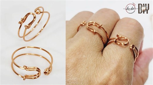 DIY safety pin ring – Minimalist jewelry you can make at home 1123