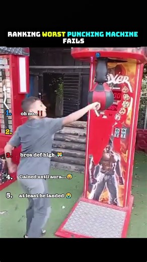 Big Guys vs Punch Machine… Instant Regret 💀😂