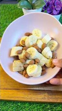 Mix banana with almonds. #shortviral #lifestyle #healthysmoothie #delicious #delights